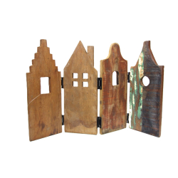 Domek Domki z egzotycznego drewna dekoracja stojąca